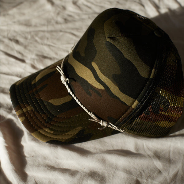 CAMO BARB-WIRED HAT